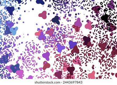 Light Blue, Red vector background with abstract shapes. Illustration with colorful gradient shapes in abstract style. Simple design for your web site.