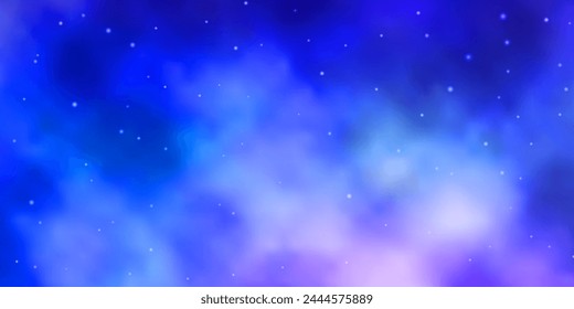 Light Blue, Red vector background with small and big stars. Colorful illustration in abstract style with gradient stars. Pattern for wrapping gifts.