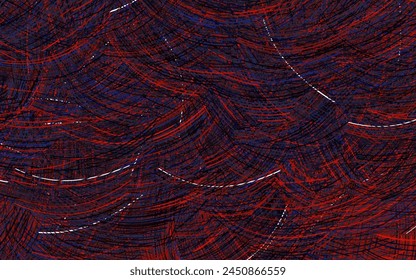 Hellblauer Hintergrund mit roter Vektorgrafik und gebogenen Linien. Bunte Illustration im abstrakten Stil mit Farbverlauf. Muster für Ihr Design.