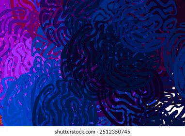 Light Blue, Red vector background with bent lines. A sample with colorful lines, shapes. Simple template for your design.