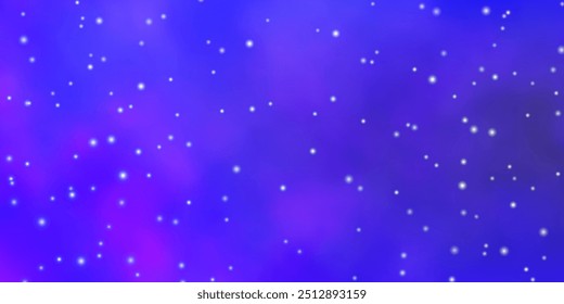 Light Blue, Red vector background with small and big stars. Blur decorative design in simple style with stars. Pattern for websites, landing pages.