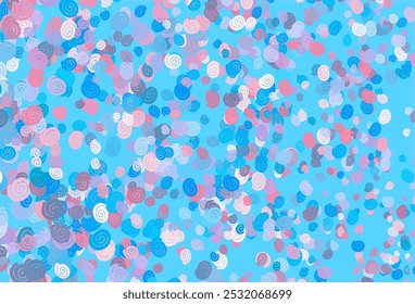 Light Blue, Red vector background with bent ribbons. Colorful abstract illustration with gradient lines. Textured wave pattern for backgrounds.