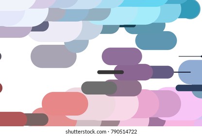 Light Blue, Red vector background with straight lines. Modern geometrical abstract illustration with staves. Smart design for your business advert.