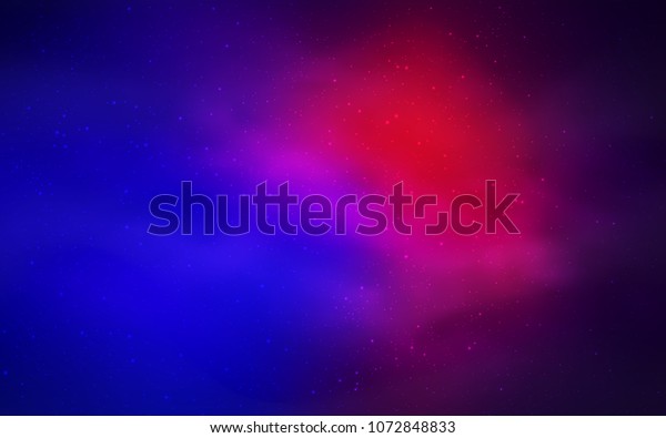 Galaxy Background Blue And Red
