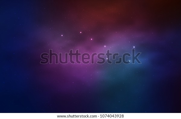 Light Blue Red Vector Background Galaxy Stock Vector Royalty Free