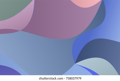 Light Blue, Red vector bandy background. Colorful abstract illustration with gradient crooked lines. A completely new design for your business.