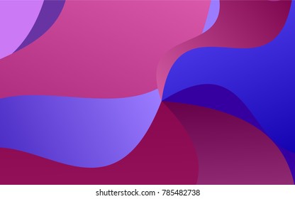 Light Blue, Red vector bandy pattern. A sample with blurred shapes. The elegant pattern can be used as part of a brand book.