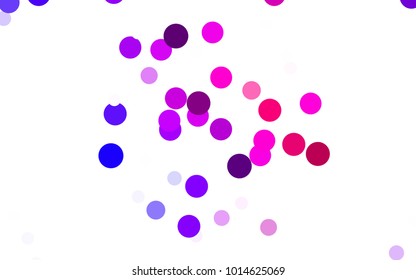 Light Blue, Red vector banner with circles, spheres. Abstract spots. Background of Art bubbles in halftone style with colored gradient.