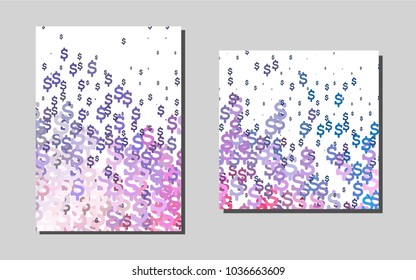 Light Blue, Red vector banner for websites. Blurred decorative design in abstract style with textbox. New design for a poster, banner of your website.