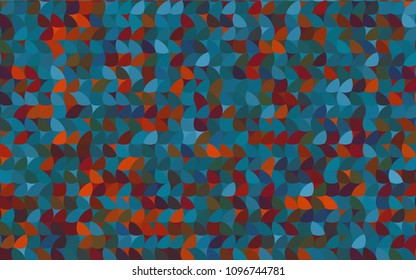 Light Blue, Red vector banner with circles, spheres. Abstract spots. Background of Art bubbles in halftone style with colored gradient.