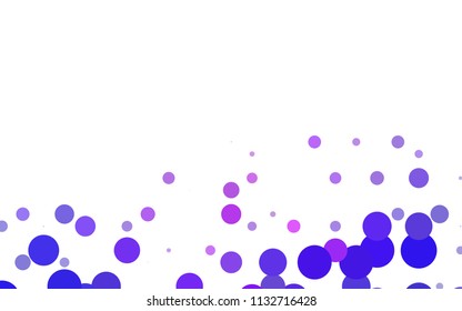 Light Blue, Red vector red banner with set of circles, dots. Donuts Background. Creative Design Template. Technological halftone illustration.