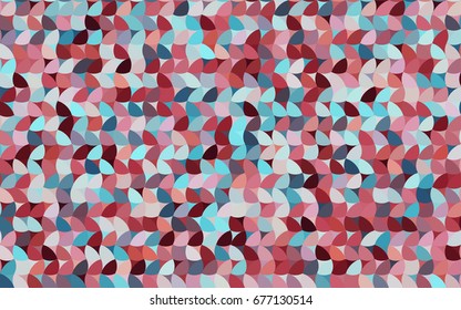 Light Blue, Red vector banner with circles, spheres. Abstract spots. Background of Art bubbles in halftone style with colored gradient.