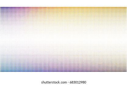 Light Blue, Red vector banner set of circles, spheres. Donuts Background. Creative Design Templates. Technology halftone illustration.
