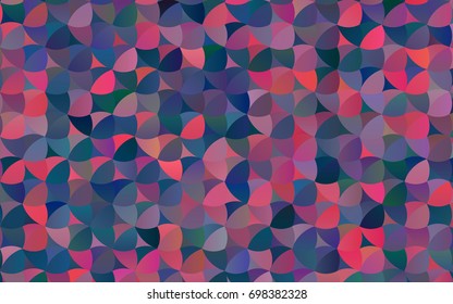Light Blue, Red vector banner with circles, spheres. Abstract spots. Background of Art bubbles in halftone style with colored gradient.