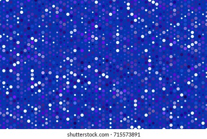 Light Blue, Red vector red banner with set of circles, dots. Donuts Background. Creative Design Template. Technological halftone illustration.