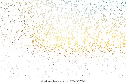 Light Blue, Red vector red banner with set of circles, dots. Donuts Background. Creative Design Template. Technological halftone illustration.