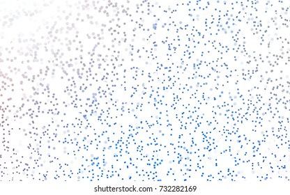 Light Blue, Red vector banner with circles, spheres. Abstract spots. Background of Art bubbles in halftone style with colored gradient.