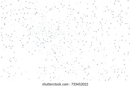 Light Blue, Red vector red banner with set of circles, dots. Donuts Background. Creative Design Template. Technological halftone illustration.