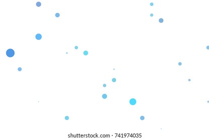Light Blue, Red vector red banner with set of circles, dots. Donuts Background. Creative Design Template. Technological halftone illustration.