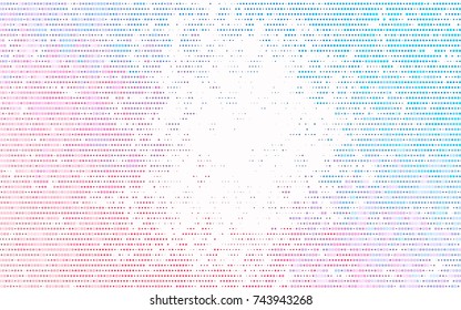 Light Blue, Red vector banner with circles, spheres. Abstract spots. Background of Art bubbles in halftone style with colored gradient.