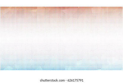 Light Blue, Red vector banners set of circles, spheres. Abstract spots. Art Background of bubbles in halftone style with colored gradient.