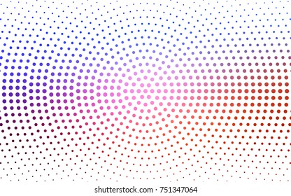 Light Blue, Red vector banners set of circles, spheres. Abstract spots. Art Background of bubbles in halftone style with colored gradient.
