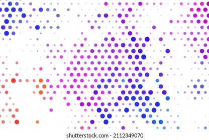 Azul claro, vector rojo Hermosa ilustración de color con círculos borrosos en estilo natural. Ilustración con un conjunto de círculos abstractos de colores brillantes. Diseño sencillo para su sitio web.