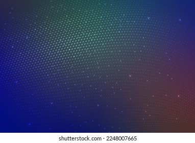 Light Blue, Red vector Beautiful colored illustration with blurred circles in nature style. Illustration with set of shining colorful abstract circles. Elegant design for wallpapers.