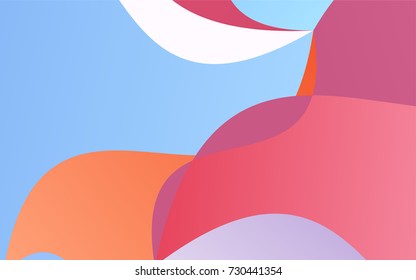 Light Blue, Red vector bent pattern. blurred geometric sample with gradient.  Brand-new style for your business design.