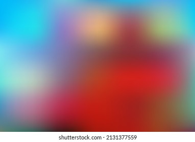 Light Blue, Red vector blur pattern. An elegant bright illustration with gradient. Sample for your creative designs.