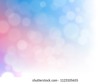 Light Blue, Red vector blurred and colored background. A completely new color illustration in a bokeh style. The elegant pattern for brand book.