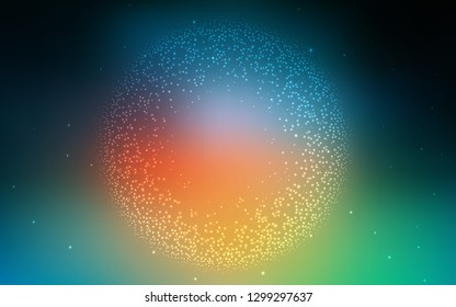 Light Blue, Red vector blurred shine abstract background. Glitter abstract illustration with gradient design. Completely new design for your business.