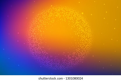 Light Blue, Red vector blurred shine abstract background. Shining colored illustration in smart style. Background for designs.