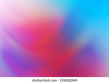 Light Blue, Red vector blurred background. A vague abstract illustration with gradient. A completely new template for your design.