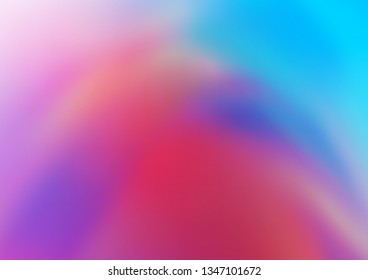 Light Blue, Red vector blurred shine abstract template. Colorful illustration in abstract style with gradient. The blurred design can be used for your web site.