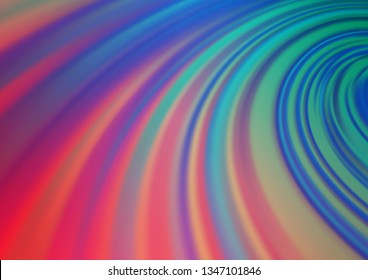 Light Blue, Red vector blurred shine abstract background. Creative illustration in halftone style with gradient. A completely new template for your design.