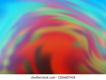 Light Blue, Red vector blurred background. Colorful illustration in blurry style with gradient. The background for your creative designs.