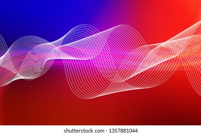 Light Blue, Red vector blurred shine abstract template. Colorful abstract illustration with gradient. Completely new design for your business.