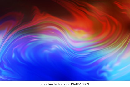 Light Blue, Red vector blurred shine abstract background. A completely new colored illustration in blur style. Elegant background for a brand book.