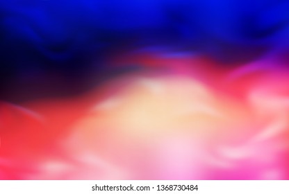 Light Blue, Red vector blurred bright template. Creative illustration in halftone style with gradient. New style for your business design.