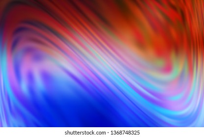 Light Blue, Red vector blurred and colored pattern. A completely new colored illustration in blur style. New style for your business design.