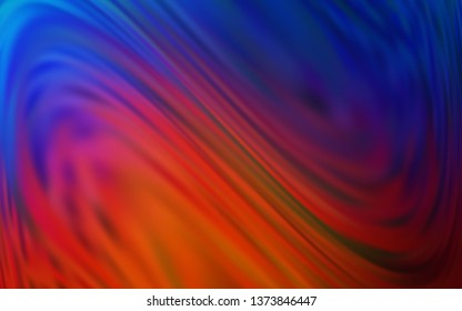 Light Blue, Red vector blurred shine abstract template. Creative illustration in halftone style with gradient. Background for designs.