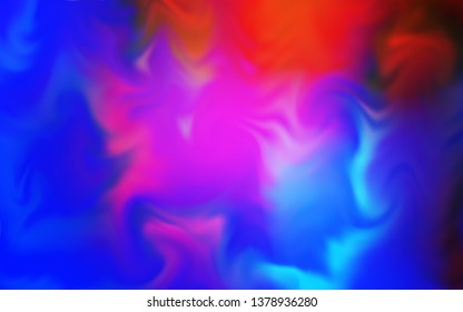 Light Blue, Red vector blurred shine abstract template. An elegant bright illustration with gradient. Background for designs.