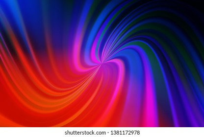 Light Blue, Red vector blurred shine abstract template. Glitter abstract illustration with gradient design. Background for designs.