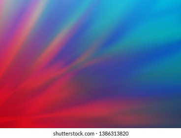 Light Blue, Red vector blurred shine abstract background. A completely new color illustration in a bokeh style. The elegant pattern for brand book.
