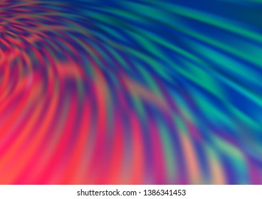 Light Blue, Red vector blurred shine abstract template. Modern geometrical abstract illustration with gradient. A new texture for your design.