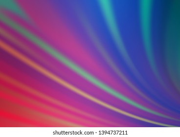 Light Blue, Red vector blurred shine abstract template. Modern geometrical abstract illustration with gradient. Brand new style for your business design.