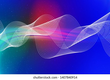 Light Blue, Red vector blurred bright pattern. Colorful illustration in abstract style with gradient. Background for designs.
