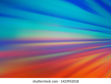 Light Blue, Red vector blurred shine abstract pattern. Colorful abstract illustration with gradient. A completely new template for your design.