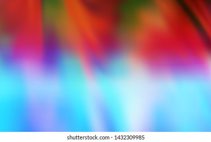 Light Blue, Red vector blurred template. Glitter abstract illustration with gradient design. New way of your design.